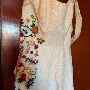 Floral Embroidered Lace Dress